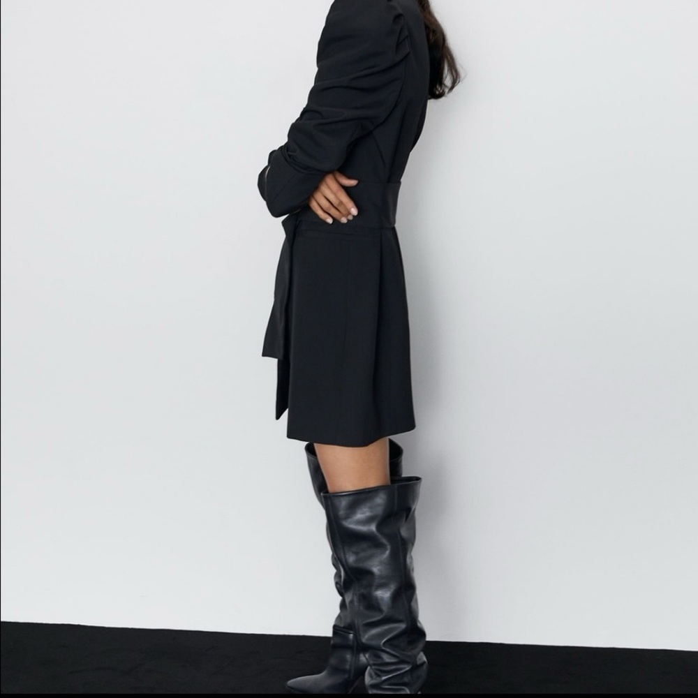 Zara Black Blazer Dress Size XS - Picture 3 of 16